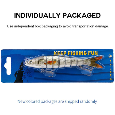 10/14cm Sinking Wobblers Fishing Lures Jointed Crankbait Swimbait 8 Segment Hard Artificial Bait For Fishing Tackle Lure